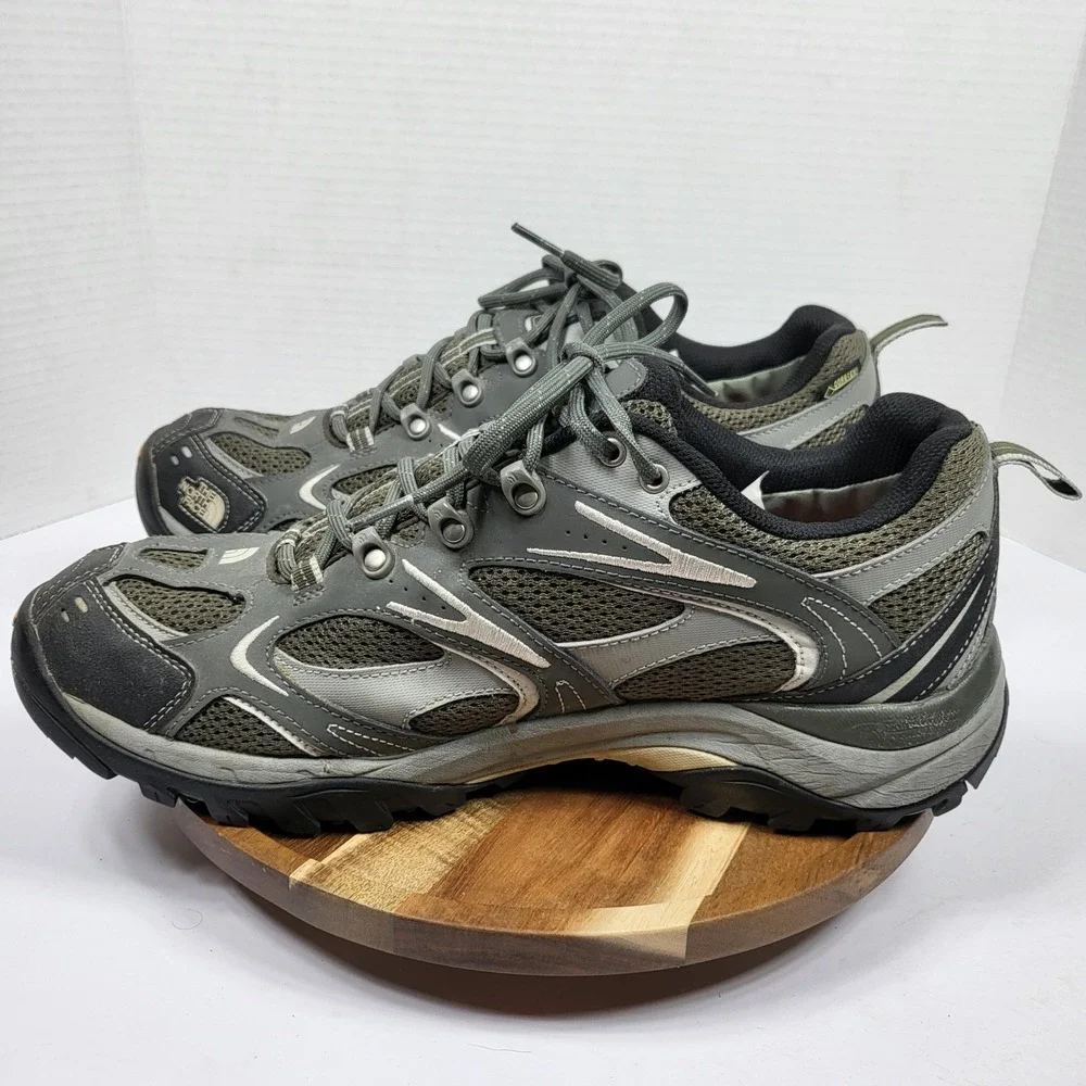 The North Face Hiking Shoes Mens 12 Grey Excellent Gore-Tex Vibram Hedgehog